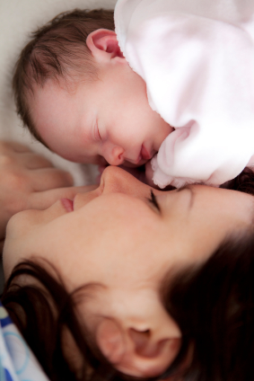 Newborn And Mom