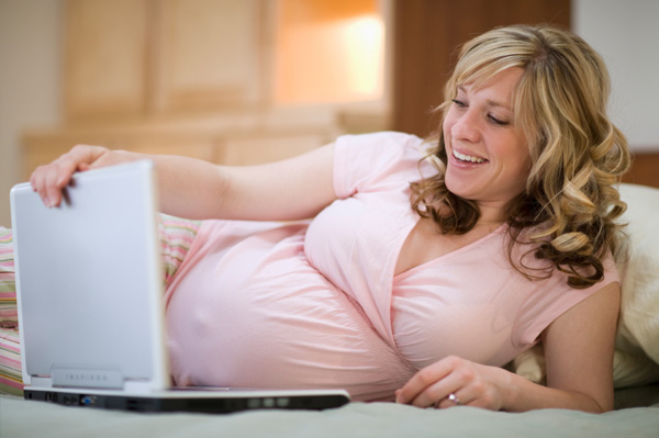 pregnant with computer