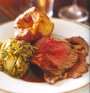 Rosemary Rib Roast with Yorkshire Pudding