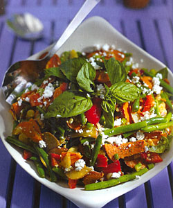 Lemon Vinaigrette Green Bean and Yam Salad