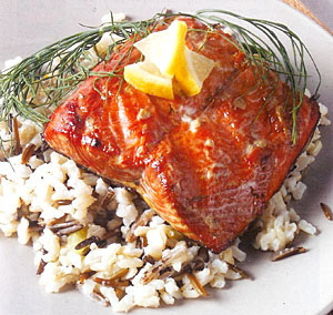Alder Grilled Marinated Wild Salmon