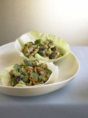 Broccoli Slaw with Toasted Walnuts