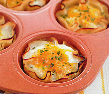 The Biggest Loser's Baked Eggs in Turkey Cups