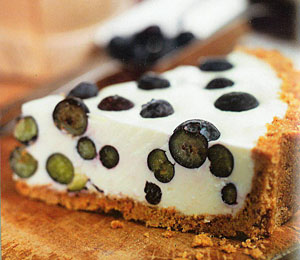 Blueberry Yogurt Cream Pie