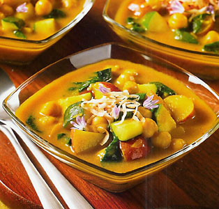 Coconut Curry Chickpea Soup