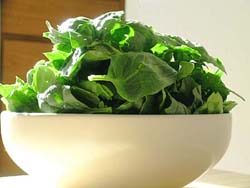 Spinach egg salad