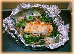 Asian Style Fish or Chicken Pouch Dinner