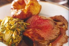 Rosemary Rib Roast with Yorkshire Pudding