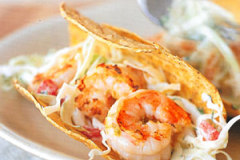 Williams-Sonoma Shrimp Tacos with Lime Slaw