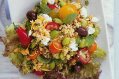 Middle Eastern Couscous Salad with Feta and Mint