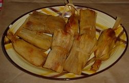 Tofu Tamales with Cilantro Sauce