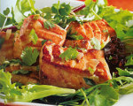 Lime Splashed Salmon with Chiles and Cilantro