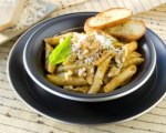 Penne with Red Pepper Walnut Pesto