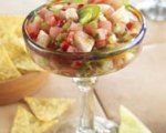 Watermelon, toasted jalapeno & shrimp pico de gallo 