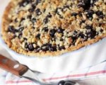 Easy apple blueberry pie with crumb topping