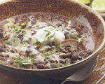 Slow Cooker Black Bean and Mushroom Chili