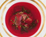 Beet and Pomegranate Borscht