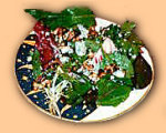 Mixed Green Salad With Blue Cheese and Walnuts