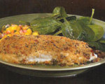 Mediterranean Crusted Halibut