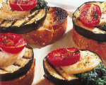 Fried Eggplant, Tomato and Goat Cheese Sandwiches
