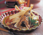 Mark Miller's Black Bean Tamales with Red Chile Crema