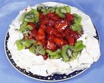 Strawberry and Kiwi Pavlova