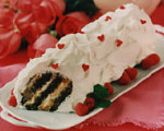 Peanut Butter Ice Cream Log Cake