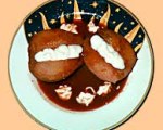 Wine and Citrus Poached Pears