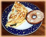 Portabella Mushroom and Goat Cheese Omelette