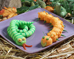 Mashed Potato Caterpillars -- Halloween Recipes
