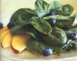 Spinach Salad with Nectarines and Blueberries