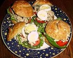 Tuna Sandwich with Capers and Fresh Basil