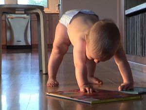 reading with baby