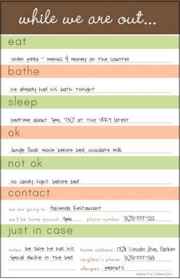 baby-sitter-notes baby-sitter-notes