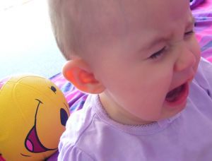 frustrated baby