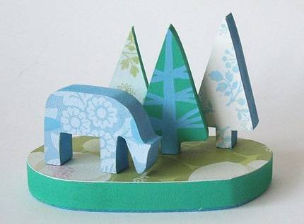 blue-deer-with-trees