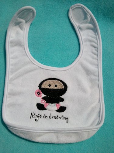 ninja baby bib