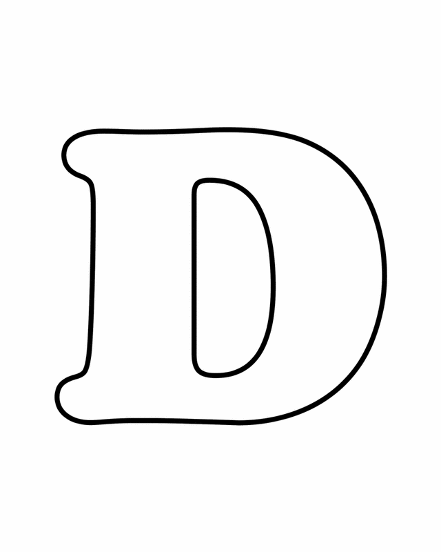 d bubble letter coloring pages - photo #5