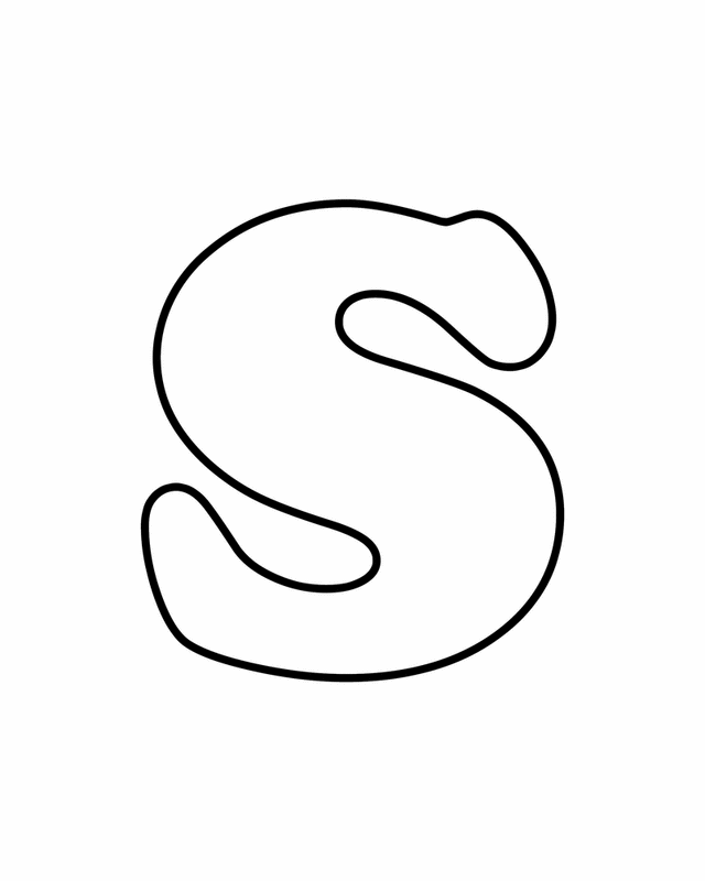 s bubble letters