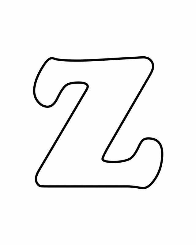 z word coloring pages - photo #36